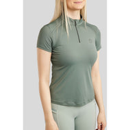 Montar Poloshirt MoPearl Pintuck Jade Montar Poloshirt MoPearl Pintuck Jade