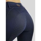 Rebel Reitleggings Beltloops Rosegold Crystals Full Grip Navy Rebel Reitleggings Beltloops Rosegold Crystals Full Grip Navy
