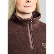 Montar Pullover MoEbba Q-Zip Teddy Pile Golden Quartz Black Peony Montar Pullover MoEbba Q-Zip Teddy Pile Golden Quartz Black Peony