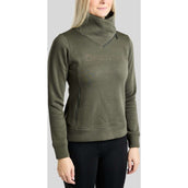 Montar Pullover MoNaja High Collar Golden Quartz Crystals Forest Green Montar Pullover MoNaja High Collar Golden Quartz Crystals Forest Green