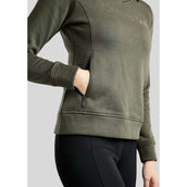 Montar Pullover MoNaja High Collar Golden Quartz Crystals Forest Green Montar Pullover MoNaja High Collar Golden Quartz Crystals Forest Green