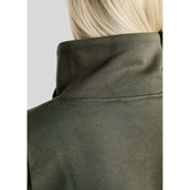 Montar Pullover MoNaja High Collar Golden Quartz Crystals Forest Green Montar Pullover MoNaja High Collar Golden Quartz Crystals Forest Green