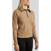 Montar Shirt MoRachel Quarter Zip Latte Montar Shirt MoRachel Quarter Zip Latte