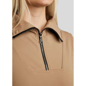 Montar Shirt MoRachel Quarter Zip Latte Montar Shirt MoRachel Quarter Zip Latte
