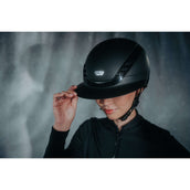 Pikeur Reithelm AirLuxe Pure Langer Schirm Schwarz Pikeur Reithelm AirLuxe Pure Langer Schirm Schwarz