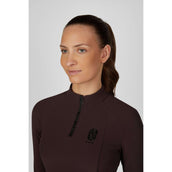 Pikeur Shirt Zip Rip Selection AW26 Lange Ärmel Schokoladen Braun Pikeur Shirt Zip Rip Selection AW26 Lange Ärmel Schokoladen Braun