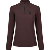 Pikeur Shirt Zip Rip Selection AW26 Lange Ärmel Schokoladen Braun Pikeur Shirt Zip Rip Selection AW26 Lange Ärmel Schokoladen Braun