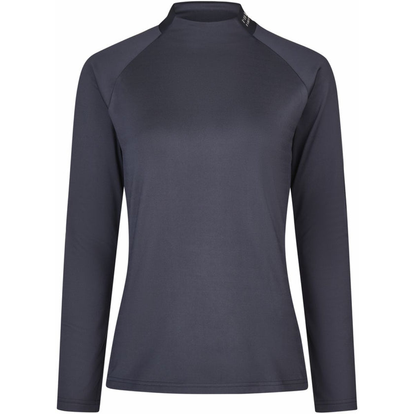 Pikeur Shirt Roll Neck Athleisure AW25 Graphite Blue Pikeur Shirt Roll Neck Athleisure AW25 Graphite Blue