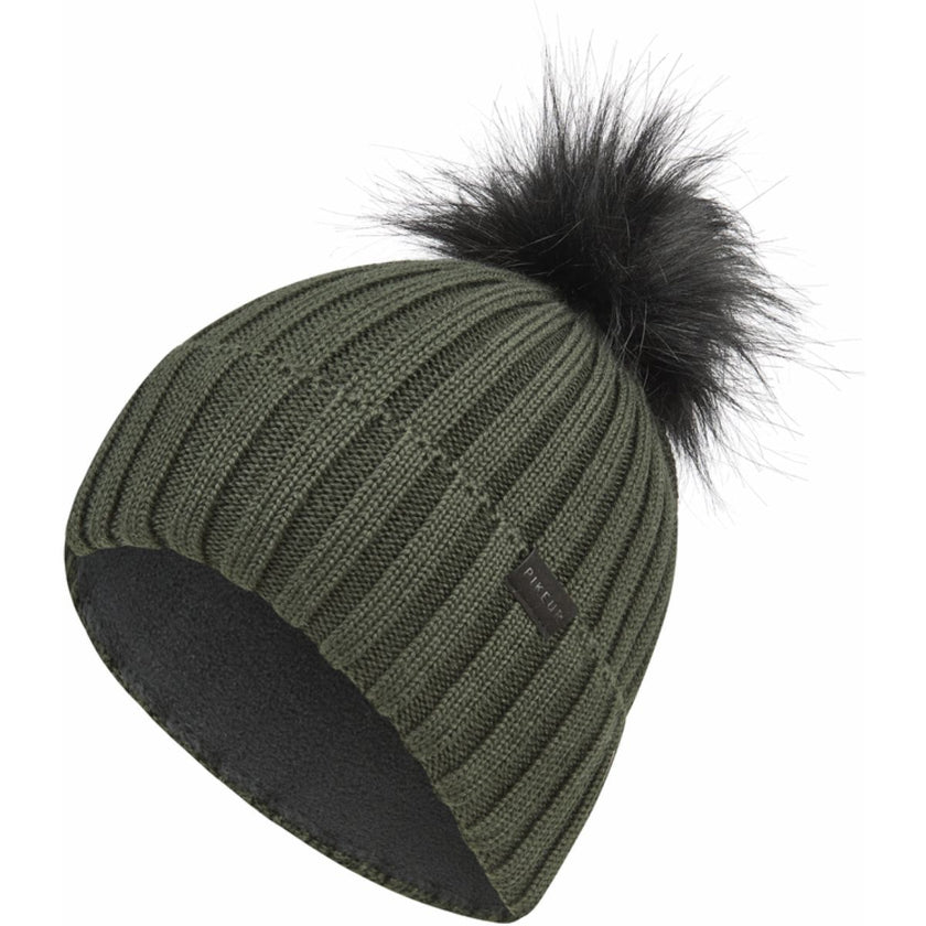 Pikeur Beanie Pompom Sports AW25 Deep Khaki Pikeur Beanie Pompom Sports AW25 Deep Khaki