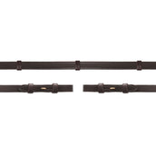 Schockemöhle Zügel Glatt Leder mit Stops Dunkelbraun/Gold Schockemöhle Zügel Glatt Leder mit Stops Dunkelbraun/Gold