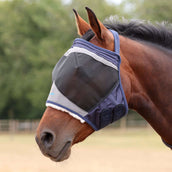 FlyGuard by Shires Fliegenmaske Pro Fine Mesh Ohne Ohren Navy FlyGuard by Shires Fliegenmaske Pro Fine Mesh Ohne Ohren Navy