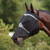 FlyGuard by Shires Fliegenmaske Pro Fine Mesh met Ooruitsparing en Neusflap Jet FlyGuard by Shires Fliegenmaske Pro Fine Mesh met Ooruitsparing en Neusflap Jet