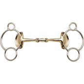 Stübben Trens Gebiss Golden Wings 3 Ringe Sweet Iron Stübben Trens Gebiss Golden Wings 3 Ringe Sweet Iron