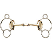 Stübben Trens Gebiss Golden Wings 3 Ringe Sweet Iron Stübben Trens Gebiss Golden Wings 3 Ringe Sweet Iron