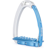 Tech Stirrups Steigbügel Venice Sloped EVO Silber/Blau Tech Stirrups Steigbügel Venice Sloped EVO Silber/Blau