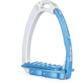 Tech Stirrups Steigbügel Venice Sloped EVO Silber/Blau Tech Stirrups Steigbügel Venice Sloped EVO Silber/Blau