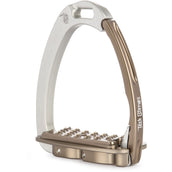 Tech Stirrups Steigbügel Venice Sloped EVO Silber/Braun Tech Stirrups Steigbügel Venice Sloped EVO Silber/Braun