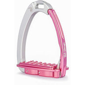 Tech Stirrups Steigbügel Venice Sloped EVO Silber/Rosa Tech Stirrups Steigbügel Venice Sloped EVO Silber/Rosa