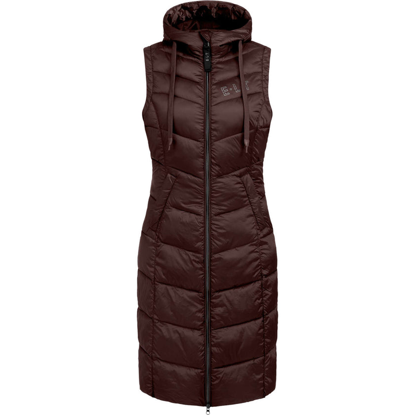 ELT Langer Bodywarmer Ostende Mahogany ELT Langer Bodywarmer Ostende Mahogany