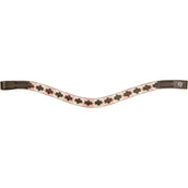Waldhausen Stirnriemen X-Line Polo Braun/Rosa/Beige Waldhausen Stirnriemen X-Line Polo Braun/Rosa/Beige