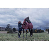 WeatherBeeta ComFiTec Essential Turnout Detach-A-Neck 220g Burgund/Navy WeatherBeeta ComFiTec Essential Turnout Detach-A-Neck 220g Burgund/Navy