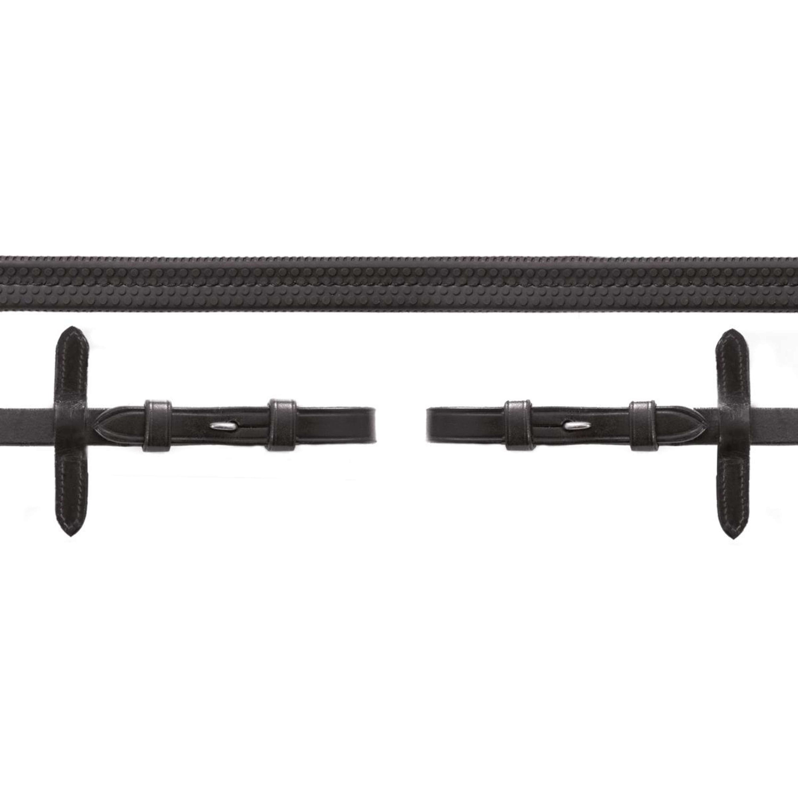 Schockemöhle Zügel Gummi Schwarz/Silber Schockemöhle Zügel Gummi Schwarz/Silber