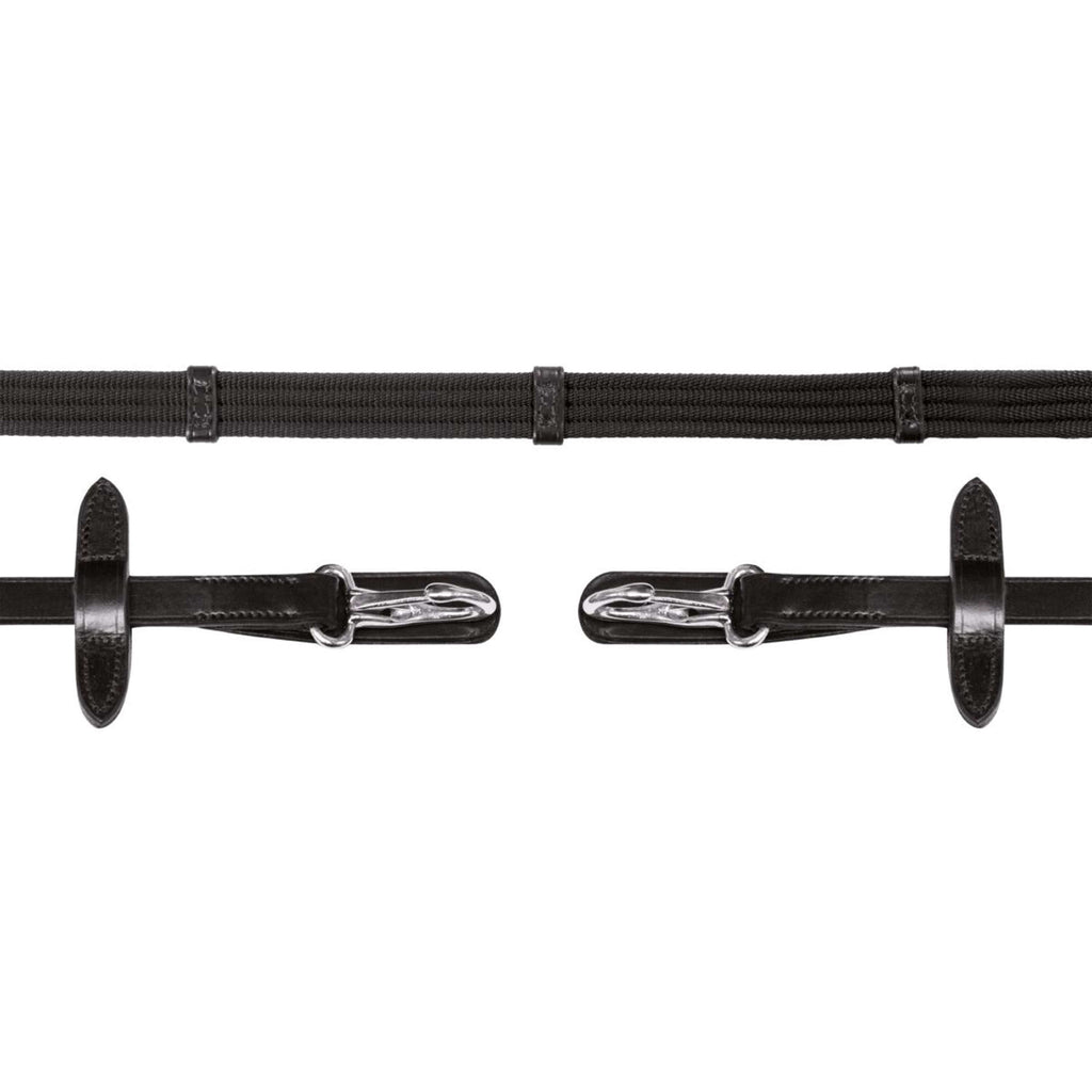 Schockemöhle Zügel Neo Line Clip Schwarz/Silber