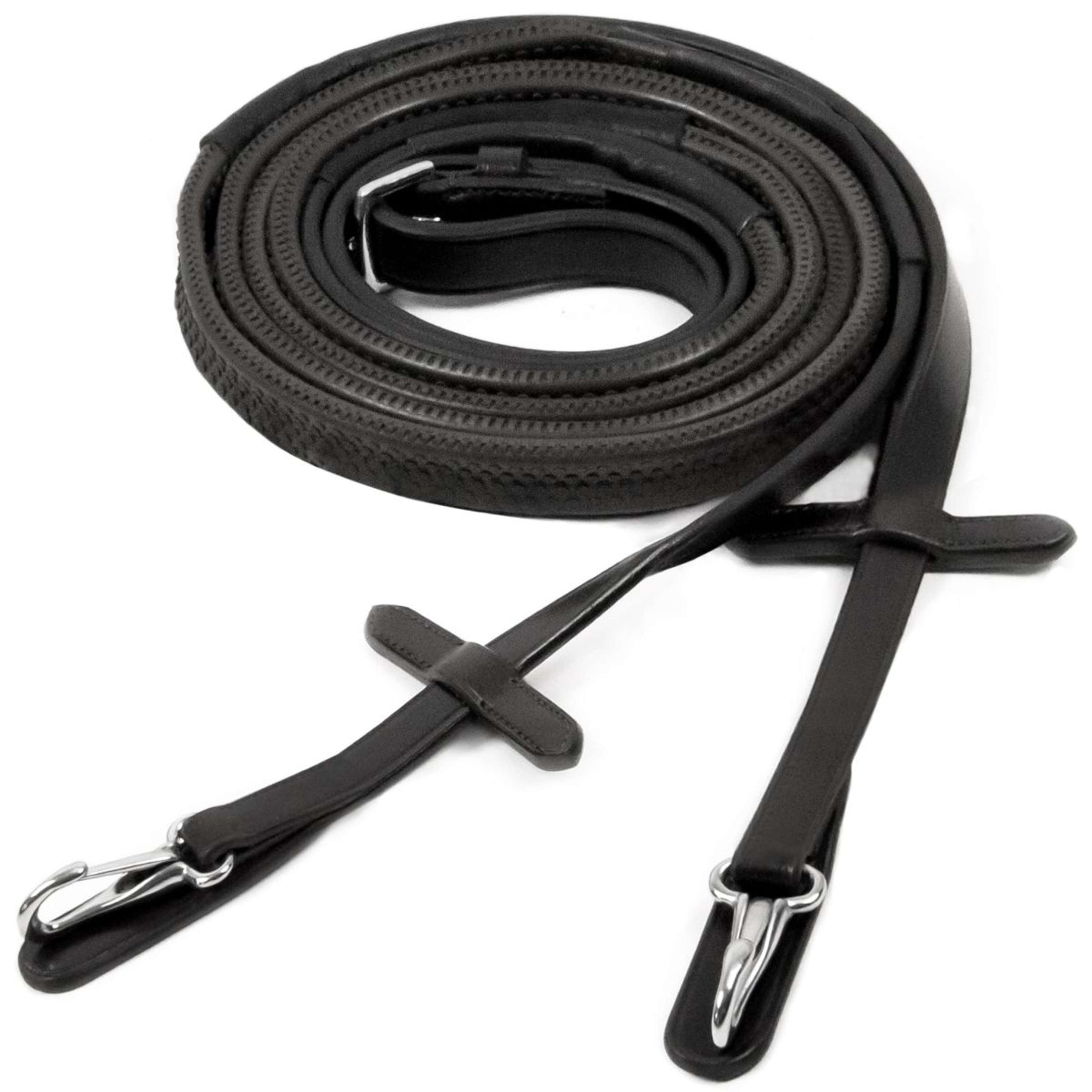 Schockemöhle Zügel Neo Line Gummi Clip Schwarz/Silber Schockemöhle Zügel Neo Line Gummi Clip Schwarz/Silber