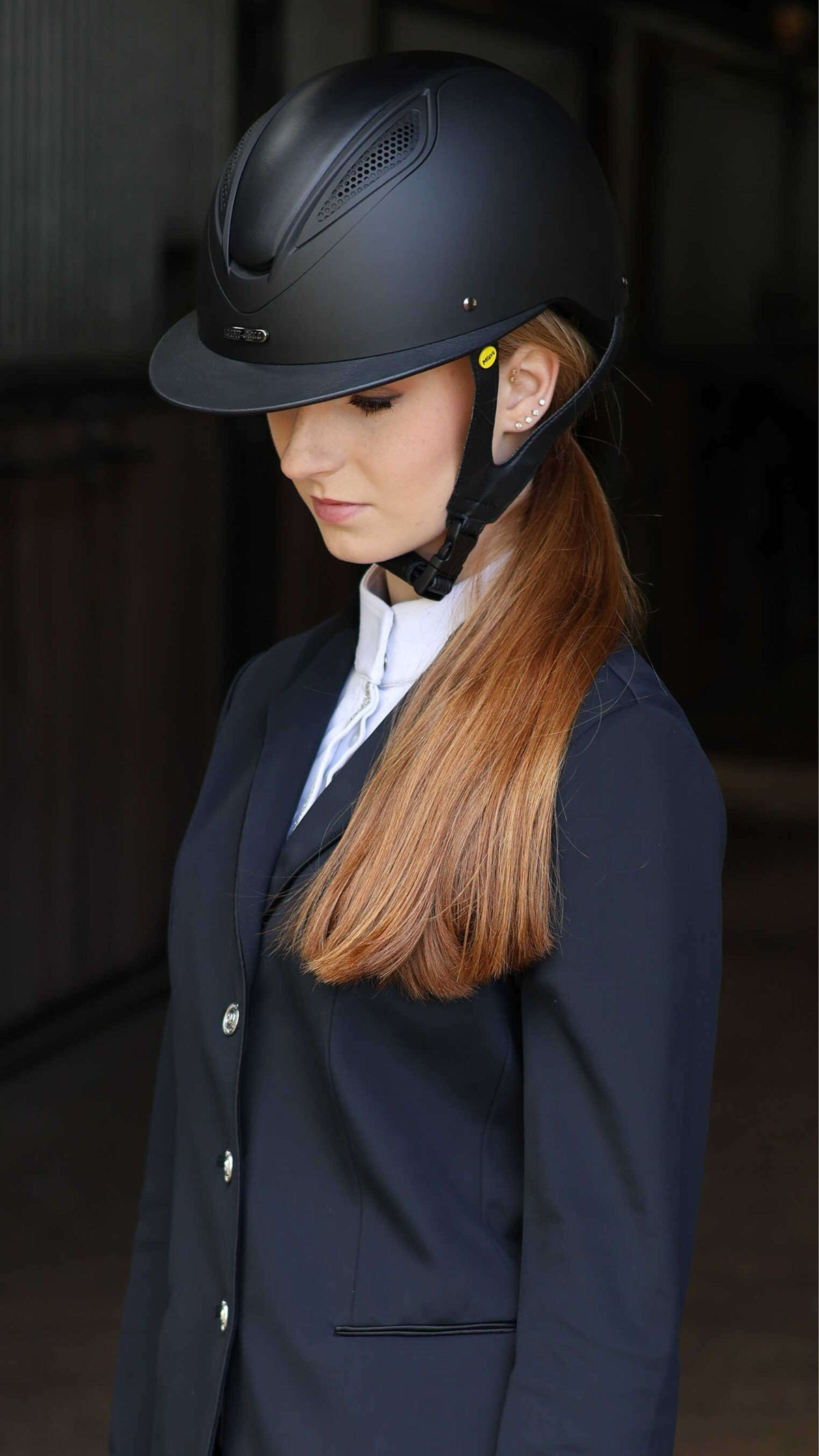 Lami-Cell Reithelm Luc Leder Mips Schwarz