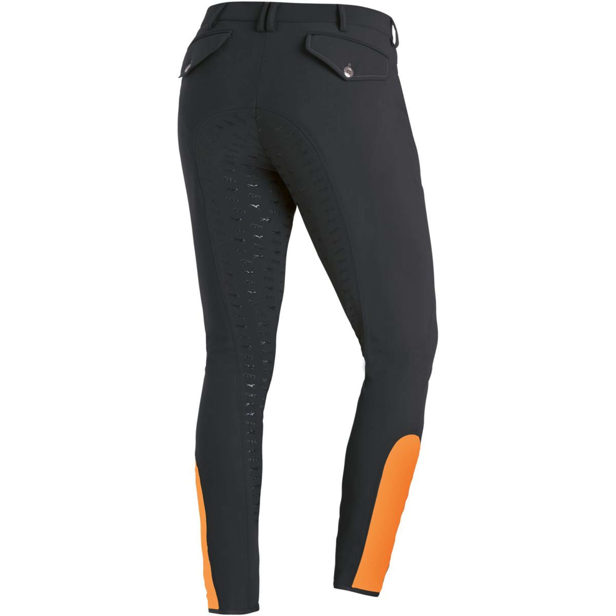 Schockemöhle Reithose Equinox Hero Herren Full Grip Grau/Orange