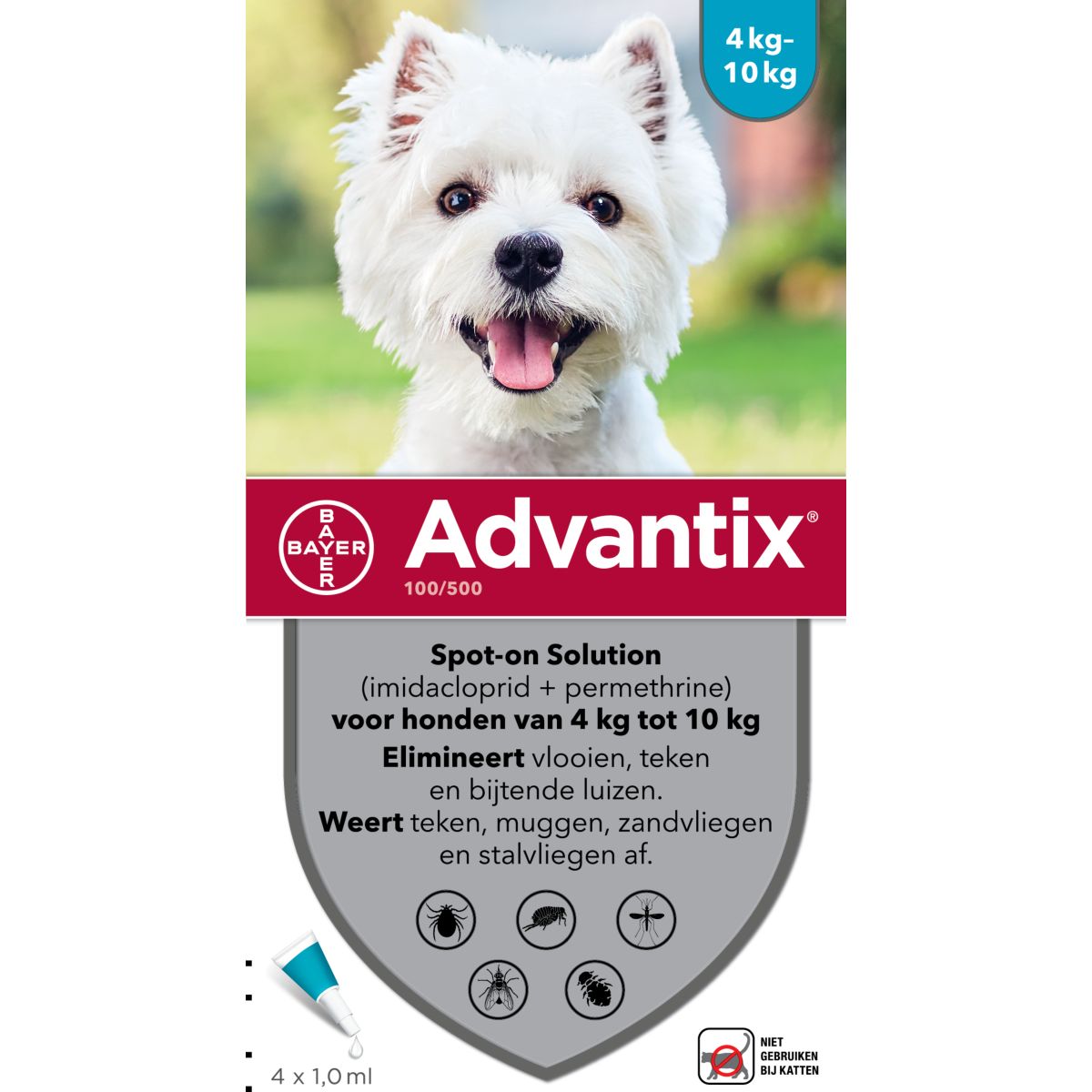 Advantix 100/500 Spot-On Hund 4-10kg