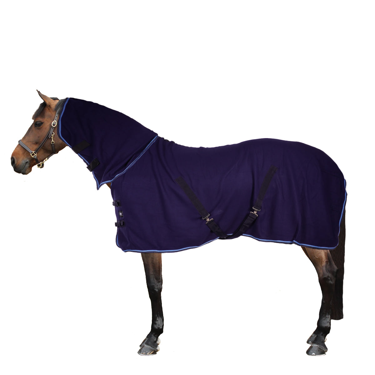 Riding World Fleecedecke Combo Navy/Blau