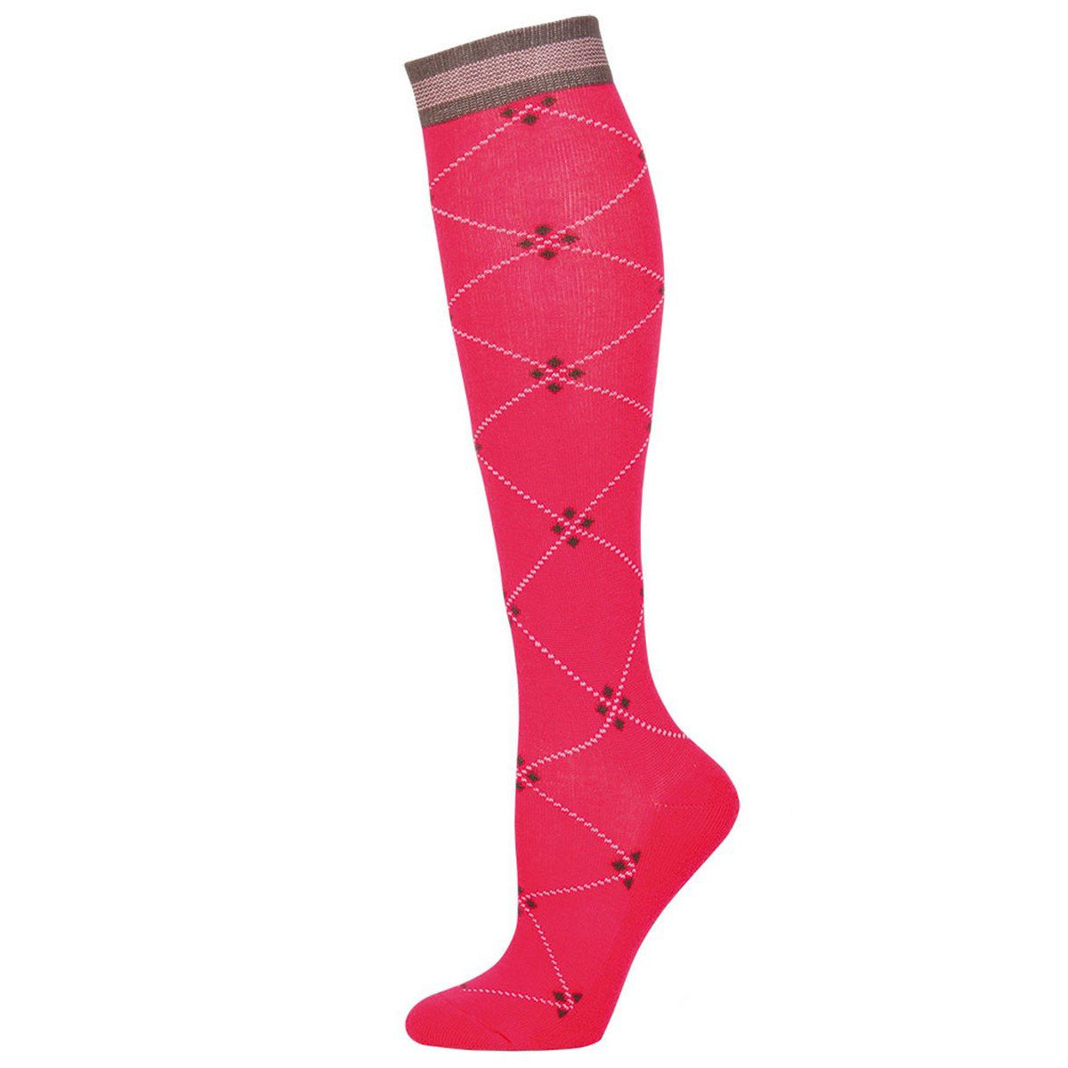 Harry's Horse Reitsocken Ruit Fuchsia/Grau/Rosa