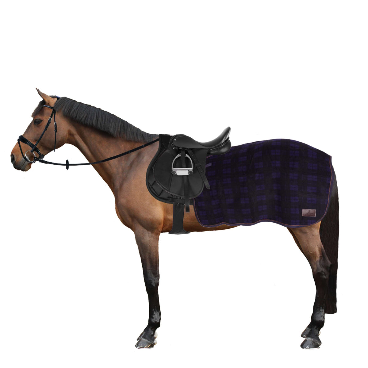 Kentucky Horsewear Ausreitdecke Quadratisch Heavy Fleece Dunkel blau