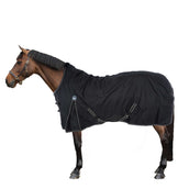 Riding World Regendecke Oxford 300D Fleece Fütterung Schwarz