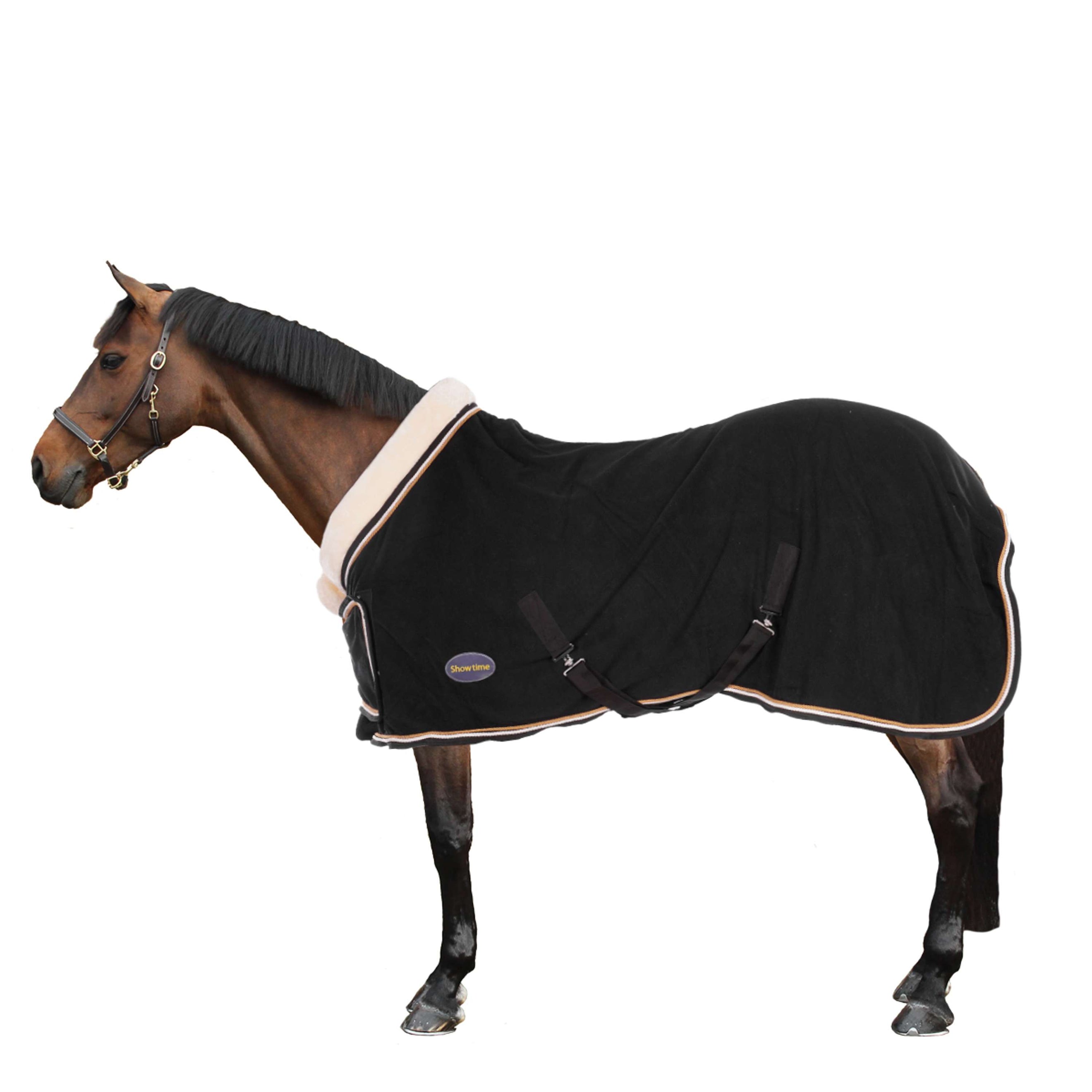 HB Showtime Showdecke Fleece 400gr Dutch Crown Schwarz HB Showtime Showdecke Fleece 400gr Dutch Crown Schwarz