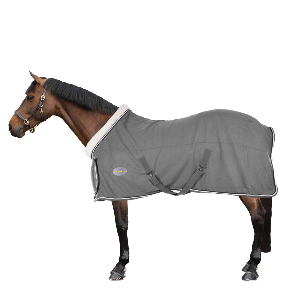 HB Showtime Showdecke Fleece 400gr Dutch Crown Grau