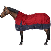 HKM High Neck Decke Louisville 1680D Polarfleece Rot/Dunkelblau