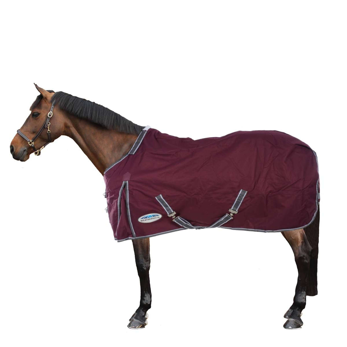 Weatherbeeta Regendecke Comfitec Plus Dynamic II Detach-A-Neck Lite Maroon/Grau/Weiß