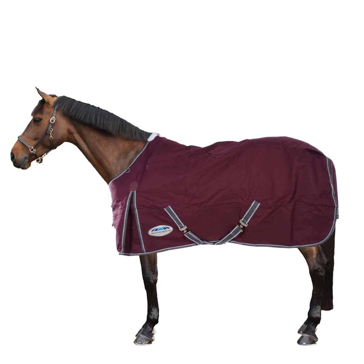 Weatherbeeta Regendecke Comfitec Plus Dynamic II Standard Neck Lite Maroon/Grau/Weiß