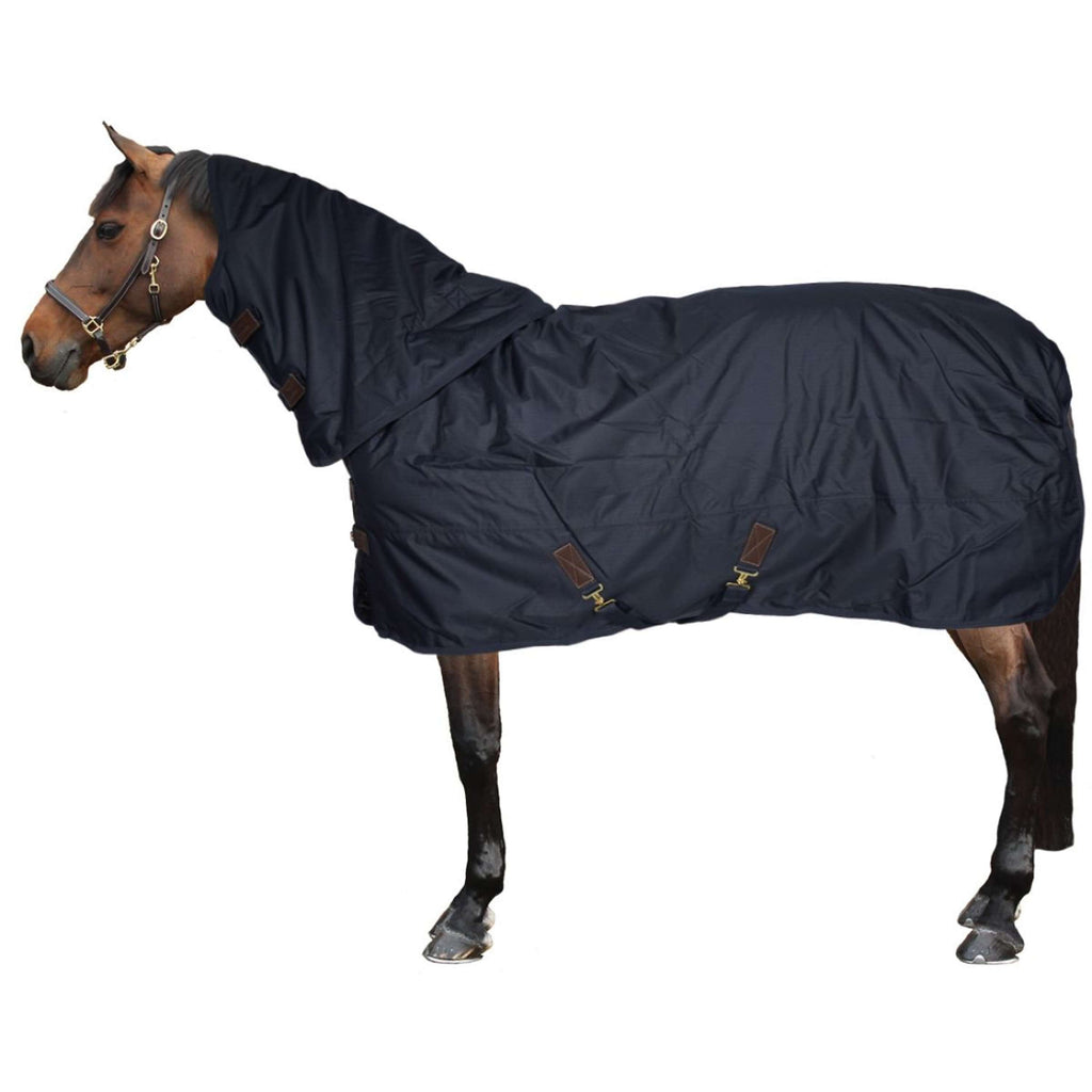 Kentucky Turnout Rug All Weather Quick Dry Fleece with Neck 150g Navy