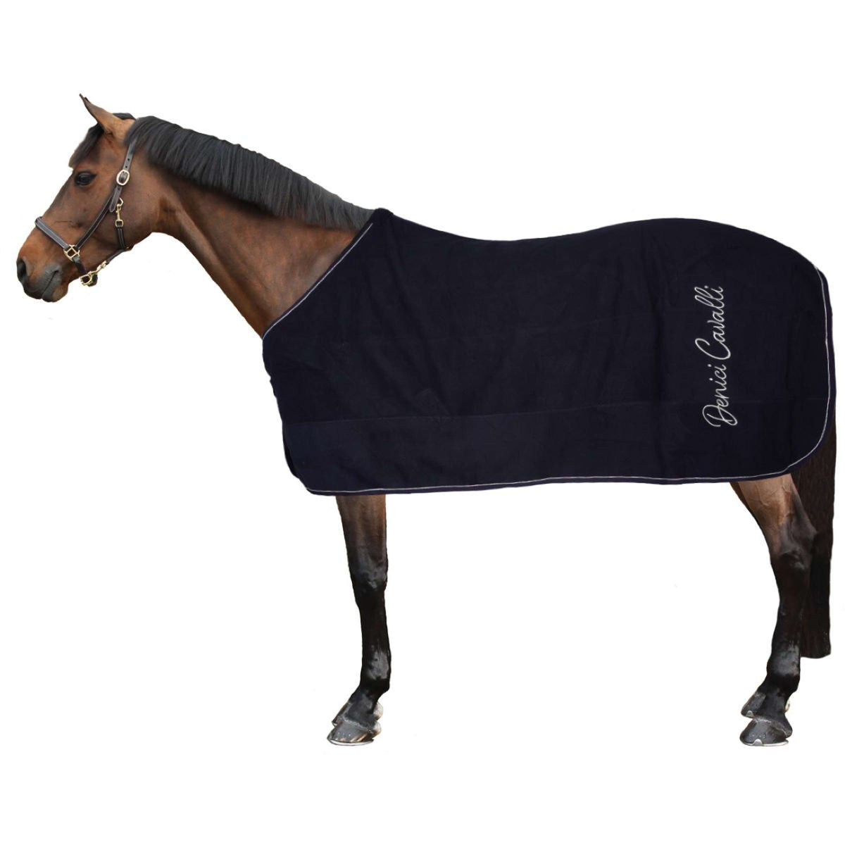 Harry's Horse Fleecedecke Denici Cavalli Taupe Navy