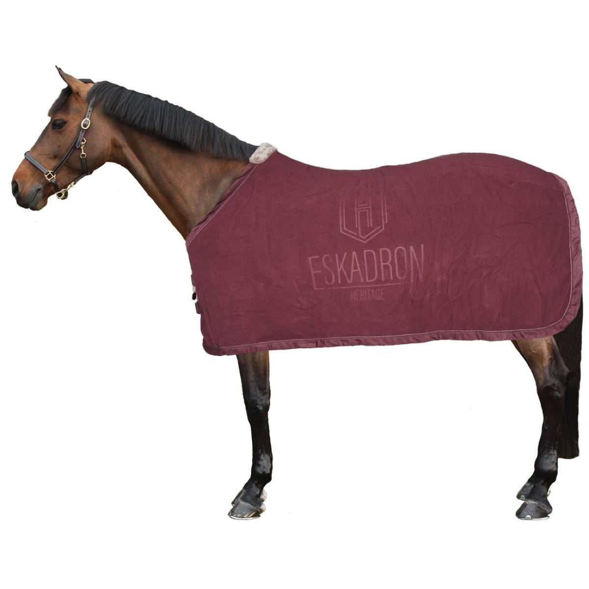 Eskadron Abschwitzdecke Heritage Fleece Stamp Cassis