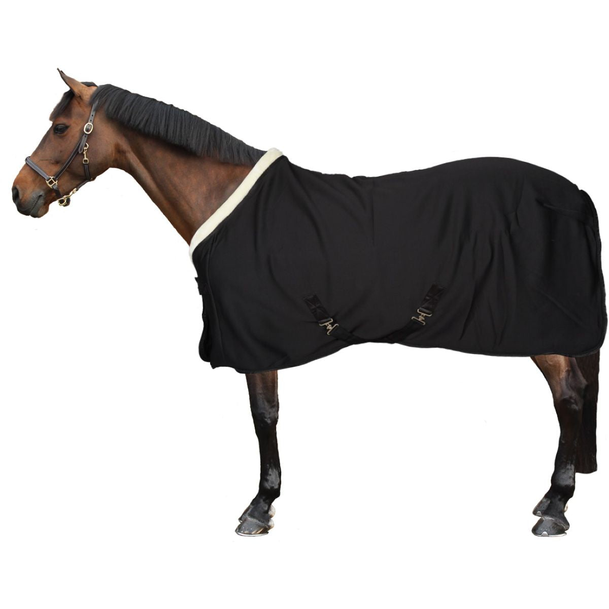 Montar Fleecedecke Softshell Schwarz