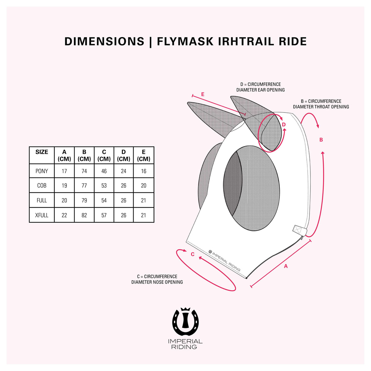 Imperial Riding Fliegenmaske IRHTrail Ride Mit Nase Schwarz