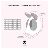 Imperial Riding Fliegenmaske IRHTrail Ride Mit Nase Schwarz