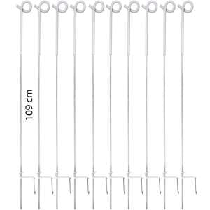 Ako Metallpfahl Weiß