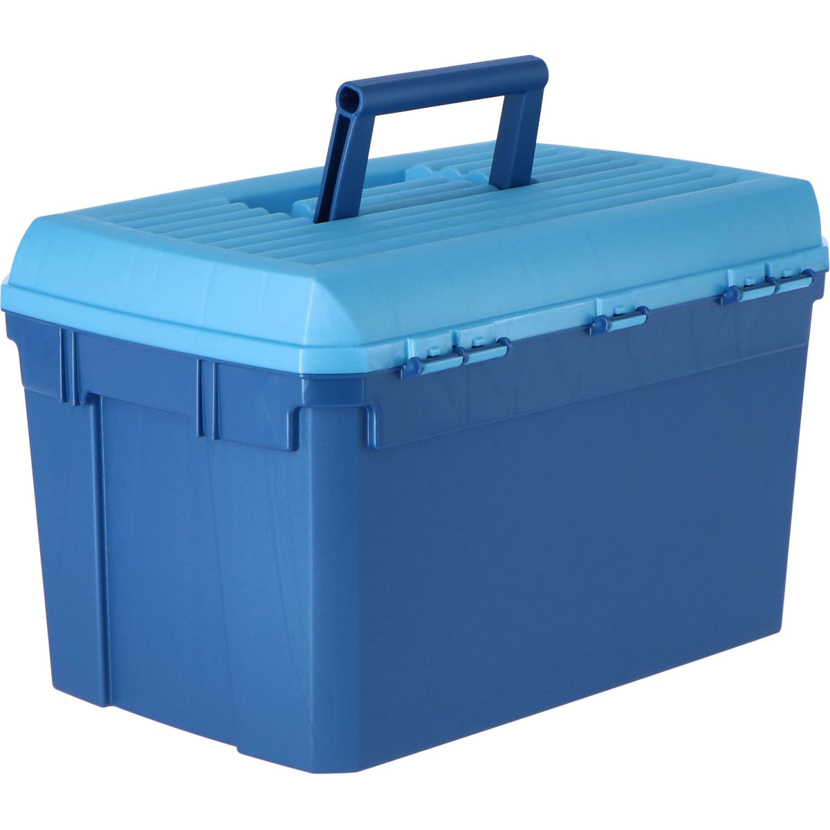 Kerbl Putzbox zum Draufstellen Marine/Hellblau