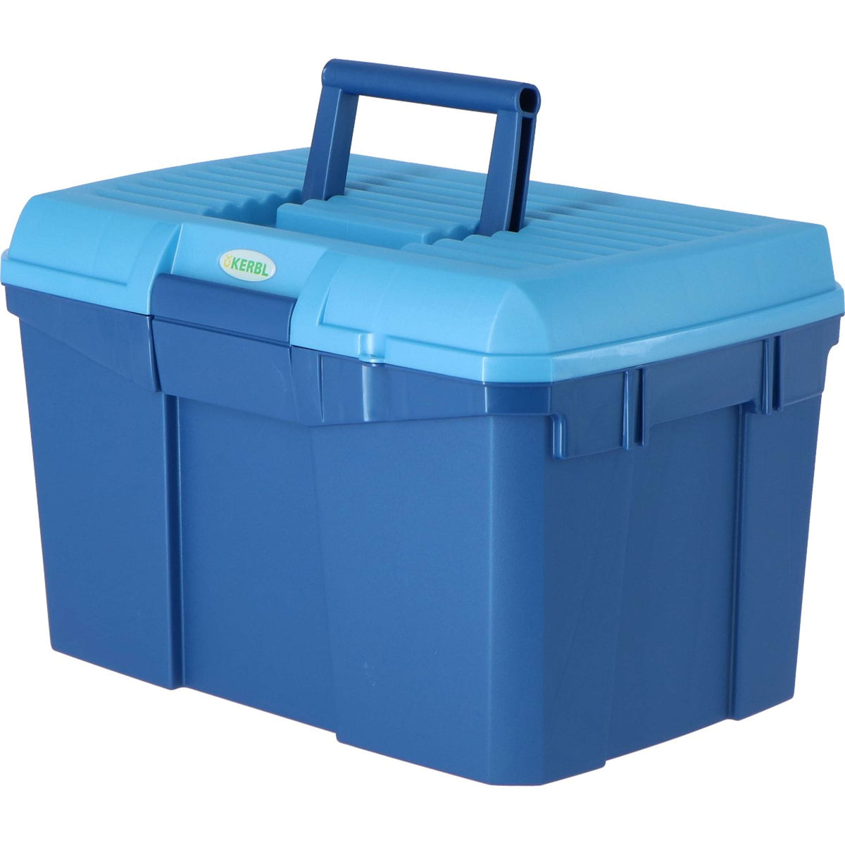 Kerbl Putzbox zum Draufstellen Marine/Hellblau