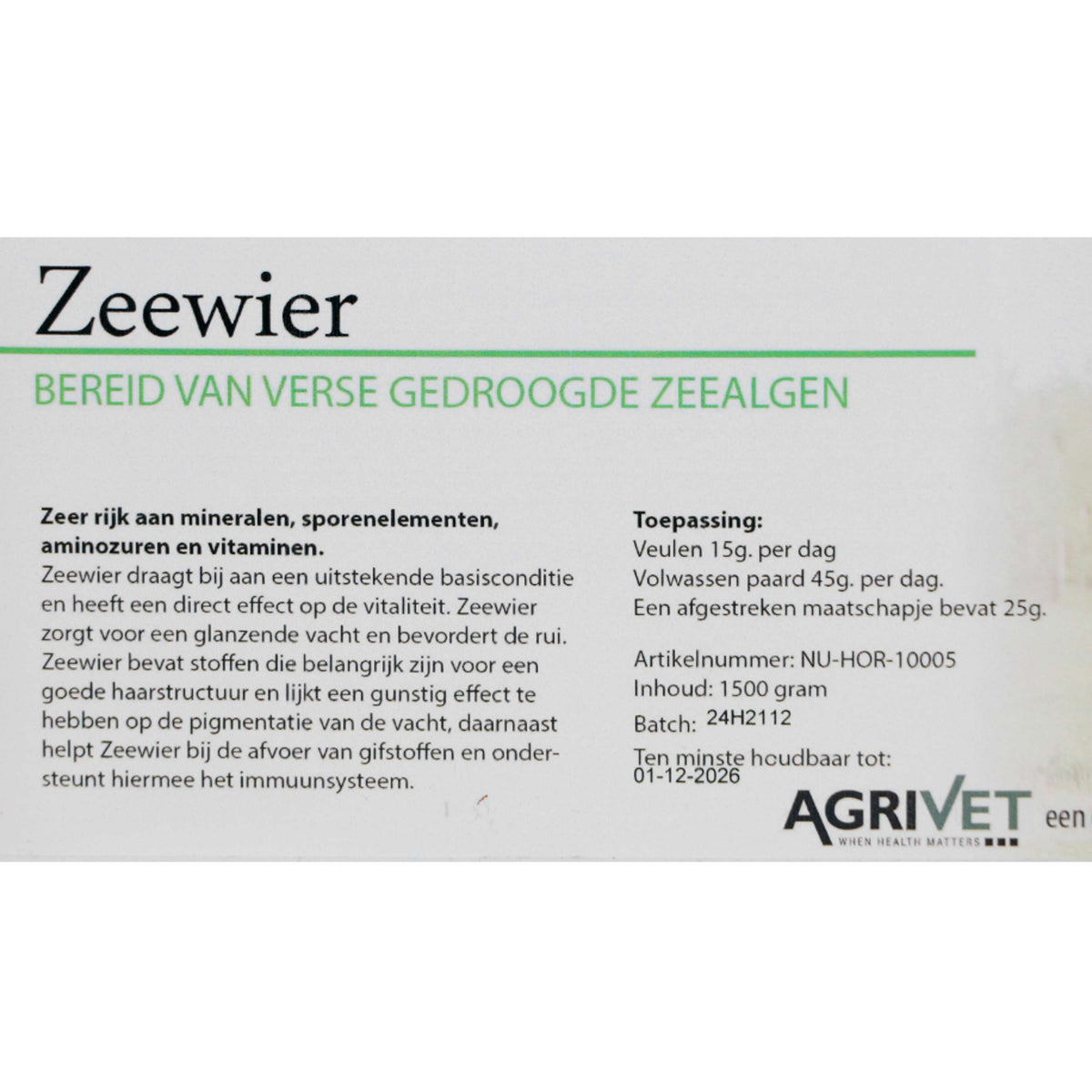 Agrivet Seegras